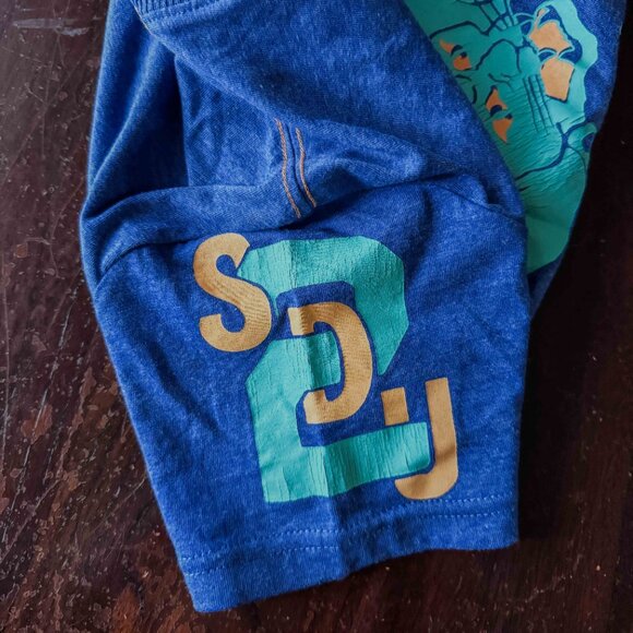 Superdry brand blue US Size Small tee with  SDU Panthers print NWT - Picture 7 of 8